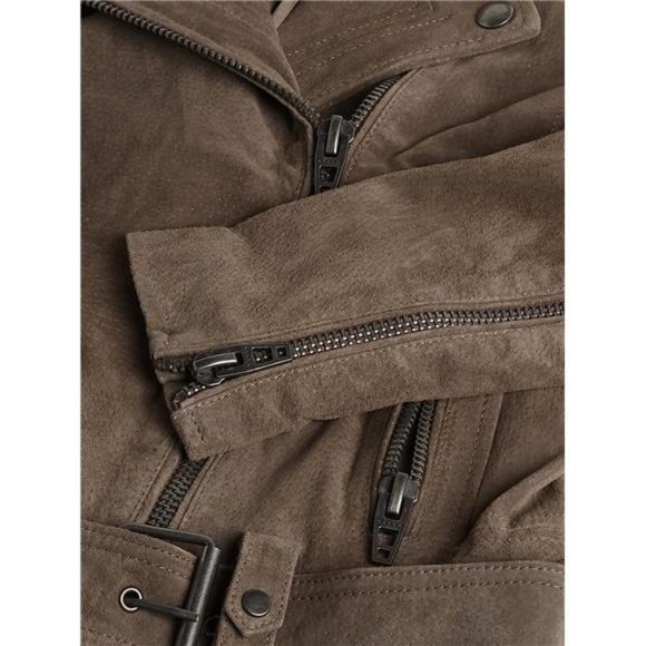 BLANKNYC womens Luxury Cropped Suede Leather Motorcycle Jackets Size Medium - Picture 4 of 6